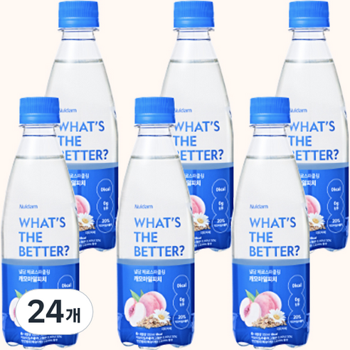 널담 제로스파클링 캐모마일피치, 350ml, 24개