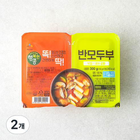 행복한콩 반모두부 2개입, 300g, 2개