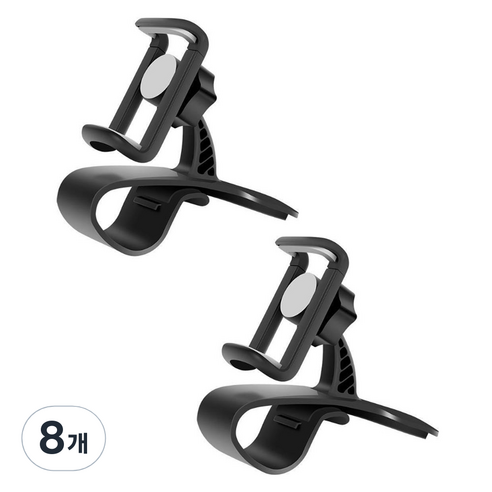 플로우코드 차량용 계기판 대쉬보드 핸드폰 거치대, 블랙, 8개