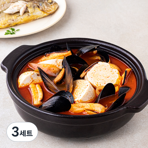 바다자리 참조기구이 + 순두부찌개(2~3인분), 530g, 3세트