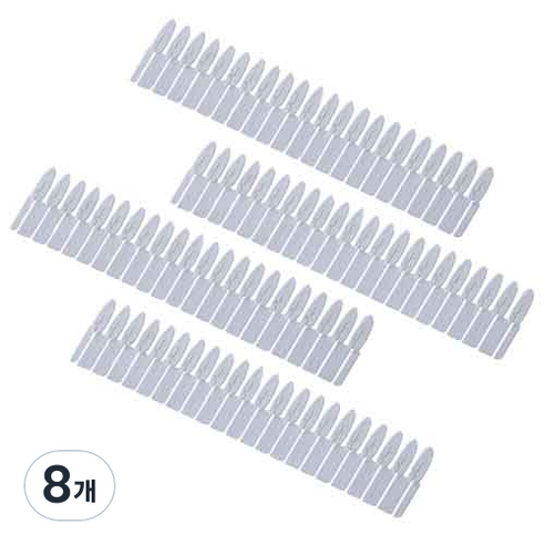 다윗트 나뭇잎 서랍칸막이 1번, 화이트, 8개