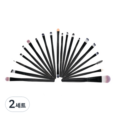 생활공식 메이크업 브러쉬 20종 세트, 혼합색상, 2세트