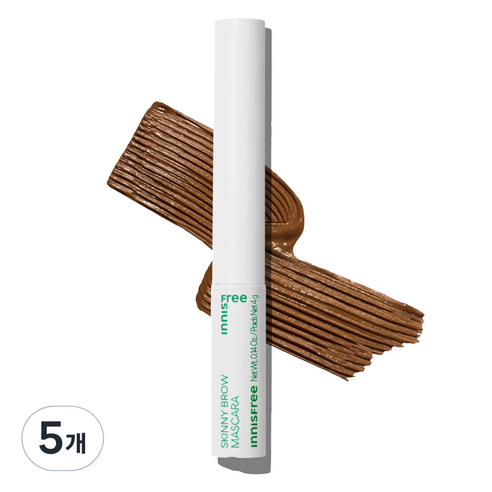 이니스프리 스키니 브로우카라 4g, 3호 새벽 첫 라떼 브라운, 5개
