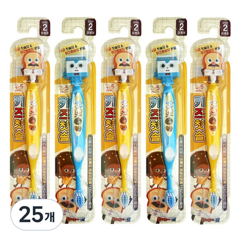 아텍스 브레드이발소 유아 칫솔 스텝2, 랜덤발송, 1개입, 25개