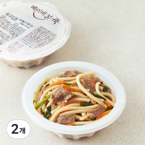 베이비본죽 한우 불고기 파스타, 130g, 2개