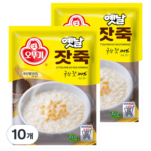 오뚜기 잣죽, 80g, 10개