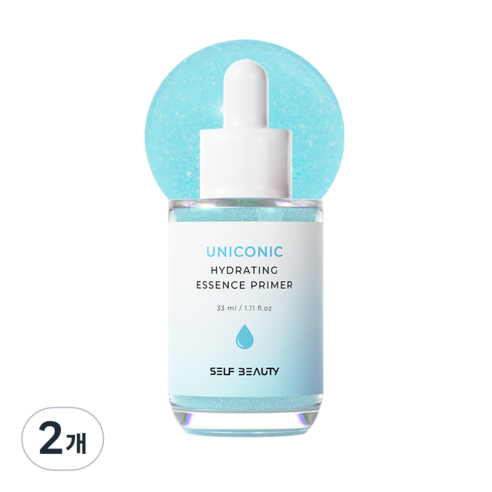 셀프뷰티 유니코닉 하이드레이팅 에센스 프라이머 33ml, 혼합 색상, 2개