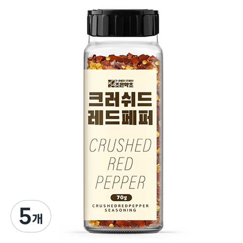 조은약초 크러쉬드 레드페퍼, 70g, 5개