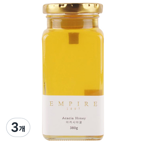 Empire 1897 아카시아꿀, 3개, 380g