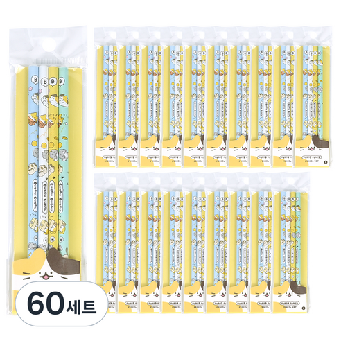 핑크풋 1000 냥냥 연필 B 세트, 혼합색상, 240개