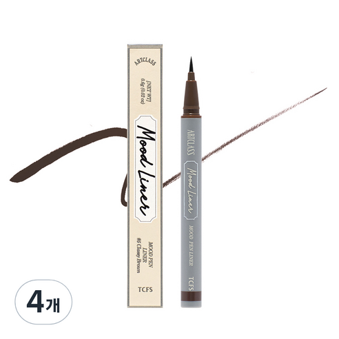 투쿨포스쿨 아트클레스 무드 펜 라이너 0.6g, 05 클래시 브라운, 4개