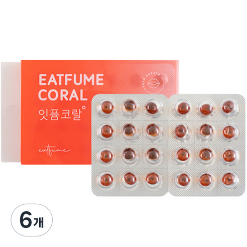 잇퓸 캔디 코랄, 3.12g, 6개