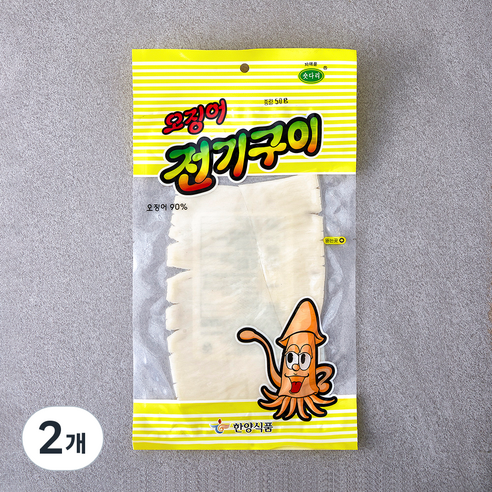 한양식품 오징어 전기구이, 2개, 50g