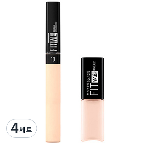 메이블린 뉴욕 NEW 핏미 컨실러 6.8ml + 미니 컨실러 2.8ml 세트, 10 라이트, 4세트