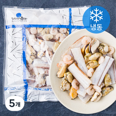THE 더착한 해물 모듬 5종 (냉동), 500g, 5개