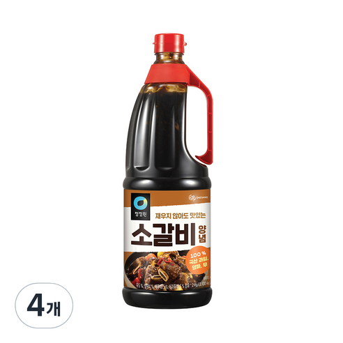 청정원 소갈비 양념, 2kg, 4개