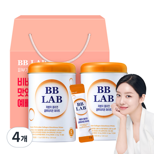 비비랩 저분자콜라겐 글루타치온 화이트 선물세트, 30회분, 60g, 4개