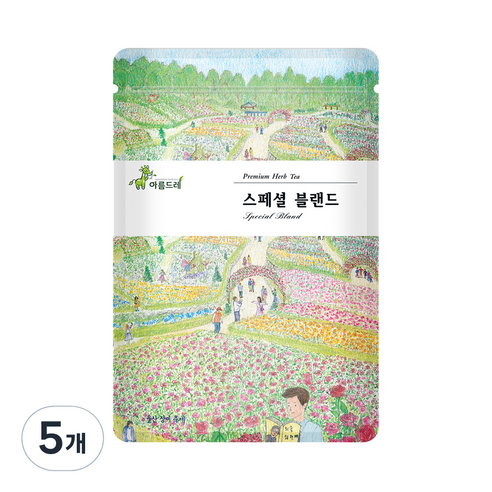 아름드레 프리미엄 삼각티백 스페셜 블랜드 허브차, 1.1g, 25개입, 5개