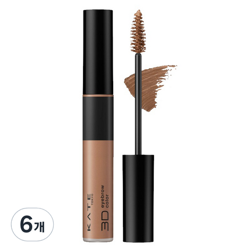 케이트 3D 아이브로우 컬러 Z 6.3g, BR-1 내추럴브라운, 6개