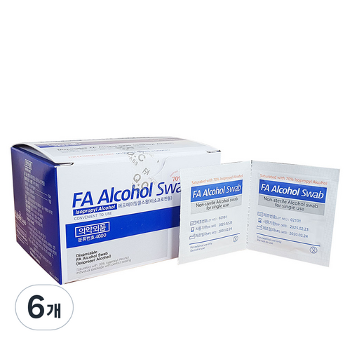 에프에이 알콜 스왑, 100개입, 6개