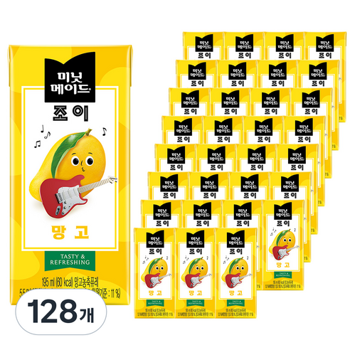 미닛메이드 조이 망고, 195ml, 128개