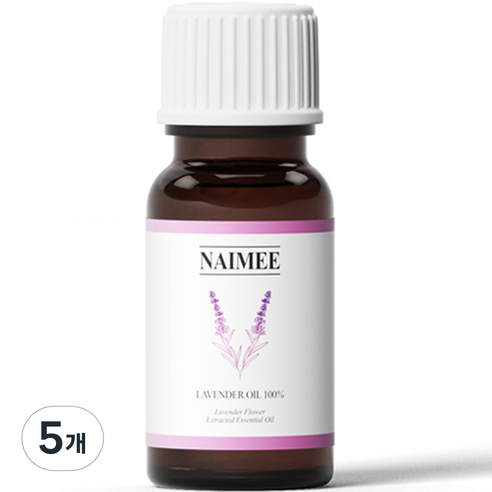 나이미 라벤더 에센셜 오일, 10ml, 5개