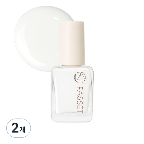 파셋 셀럽 네일컬러 폴리쉬 매니큐어, 42 셀럽화이트, 7ml, 2개
