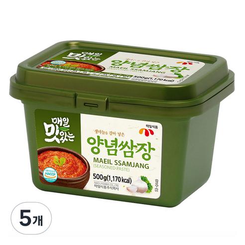 매일식품 매일 맛있는 양념 쌈장, 5개, 500g