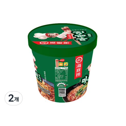 하이디라오 마장펀 누들컵 130g, 2개