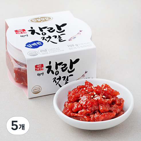 한성기업 창란 젓갈, 150g, 5개