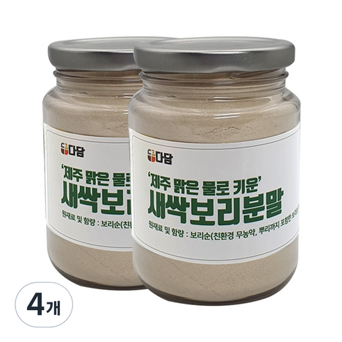 다담 새싹보리분말, 4개, 130g