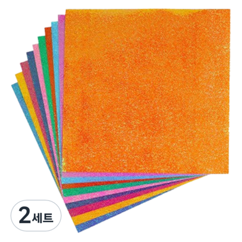 미소로운 이벤트 펄 종이접기 컬러 믹스 10 x 10 cm 50p 세트, 2세트, 10색