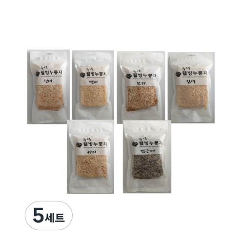 들녘 웰빙 누룽지 80g x 6종 세트, 5세트