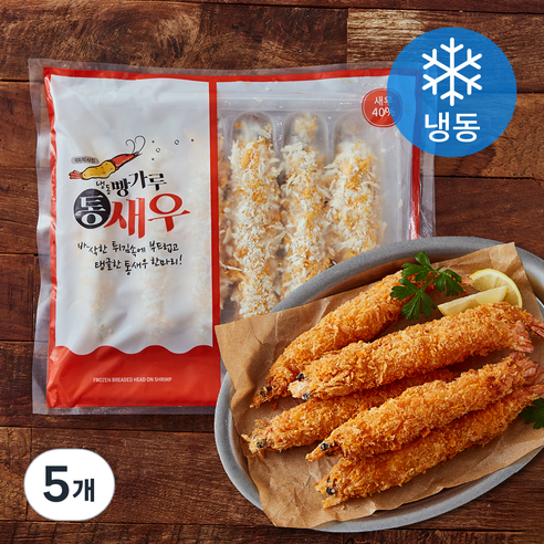 엠디에스 냉동 빵가루 통새우 6개입 (냉동), 300g, 5개