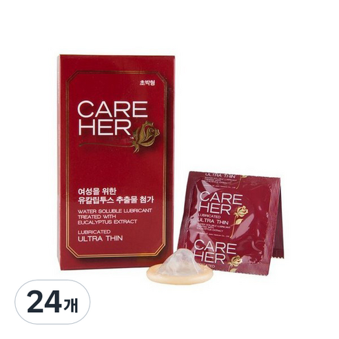 케어허 콘돔, 12개입, 2개