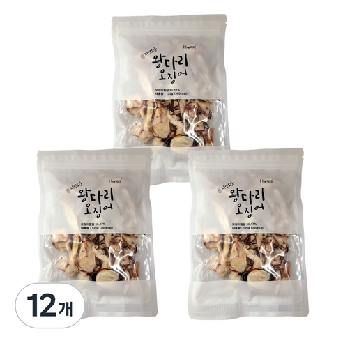 더먹다 왕다리 오징어, 120g, 12개