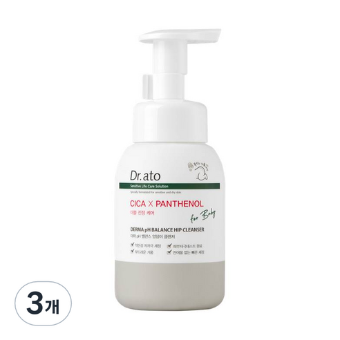 닥터아토 더마 pH 밸런스 엉덩이 클렌저, 3개, 300ml