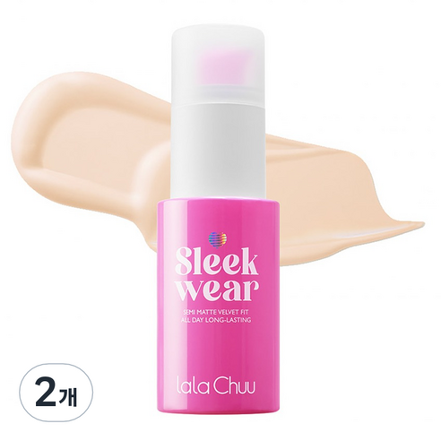 라라츄 슬릭웨어 파운데이션 30g, 01 포슬린, 2개