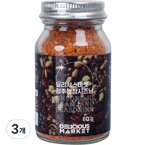 딜리셔스마켓 청주 쌈장 시즈닝, 3개, 60g