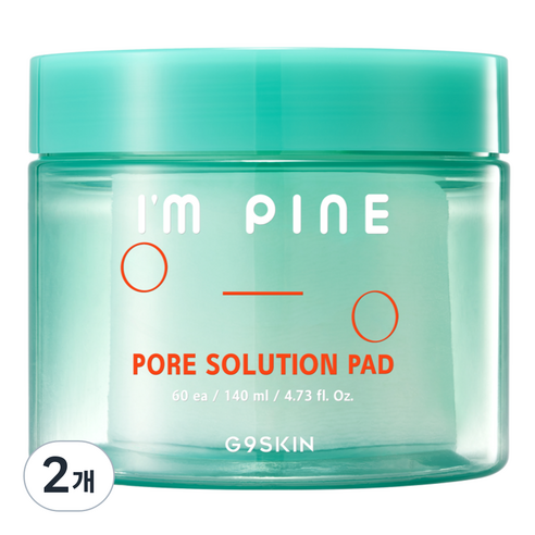 지나인스킨 아임 파인 포어 솔루션 패드 140ml, 140g, 2개, 1개
