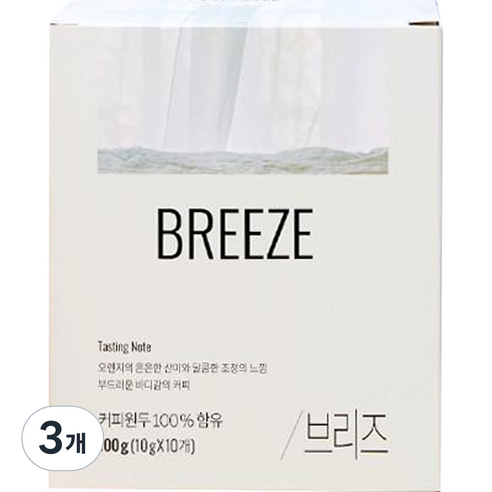 엔제리너스 브리즈 르완다 쿠카무 드립백커피, 10g, 10개입, 3개