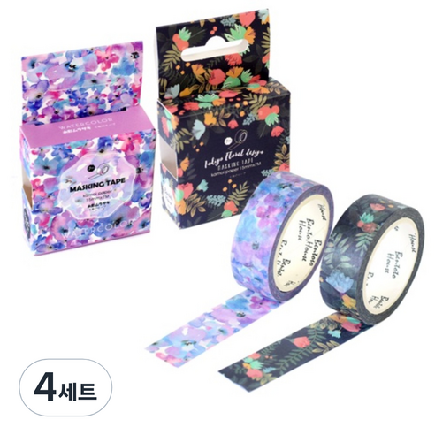 라이프포인트 마스킹 테이프 세트, S1006, S1011, 4세트