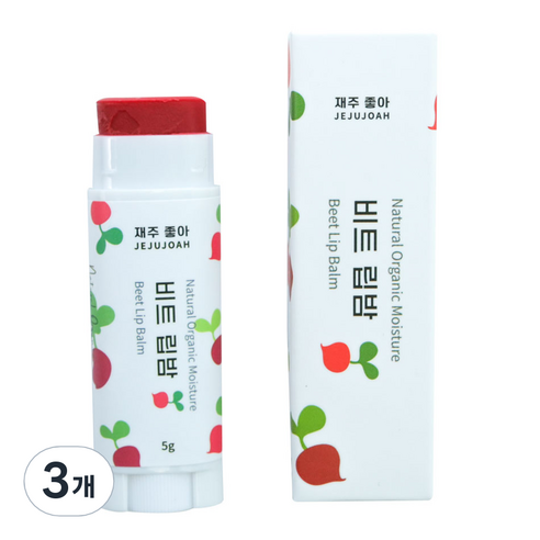 제주동백오일 립밤, 3개, 비트립밤(발색), 5ml