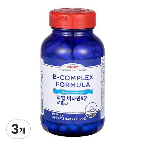 GNC 복합비타민 B군 포뮬라, 120정, 86.8g, 3개