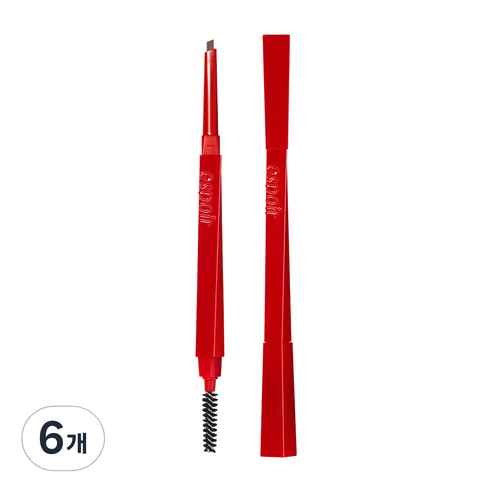 에스쁘아 더브로우 밸런스 펜슬 0.1g, 3호 소프트 브라운, 6개