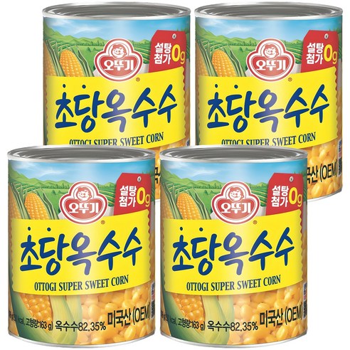 오뚜기 초당옥수수, 198g, 4개