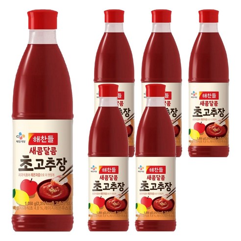 해찬들 새콤달콤 초고추장, 1050g, 6개