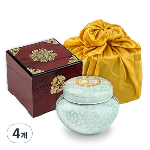 한국양봉 청밀 도자기 아카시아꿀, 500g, 4개