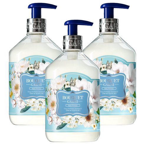 부케가르니 딥 퍼퓸 트리트먼트 베이비파우더, 500ml, 3개