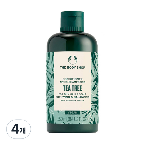 더바디샵 티트리 컨디셔너 허브향, 250ml, 4개